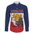 France Christmas Family Matching Off The Shoulder Long Sleeve Dress and Hawaiian Shirt Pere Noel And Pere Fouettard - Wonder Print Shop