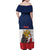 France Christmas Family Matching Off Shoulder Maxi Dress and Hawaiian Shirt Pere Noel And Pere Fouettard - Wonder Print Shop
