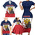 France Christmas Family Matching Short Sleeve Bodycon Dress and Hawaiian Shirt Pere Noel And Pere Fouettard - Wonder Print Shop