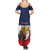 France Christmas Family Matching Summer Maxi Dress and Hawaiian Shirt Pere Noel And Pere Fouettard - Wonder Print Shop