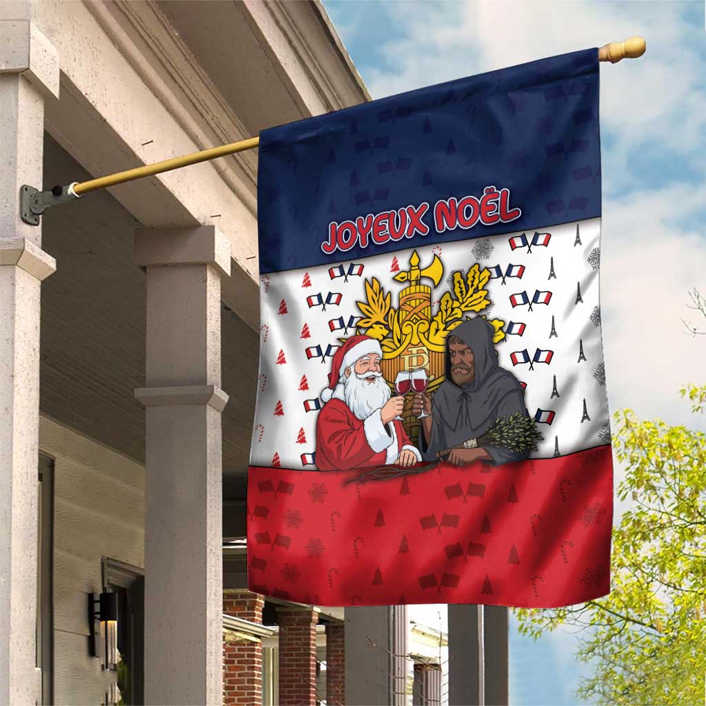 France Christmas Garden Flag Pere Noel And Pere Fouettard - Wonder Print Shop