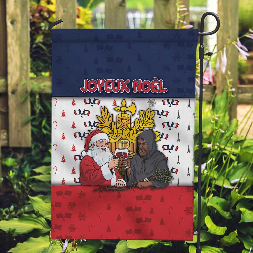 France Christmas Garden Flag Pere Noel And Pere Fouettard - Wonder Print Shop