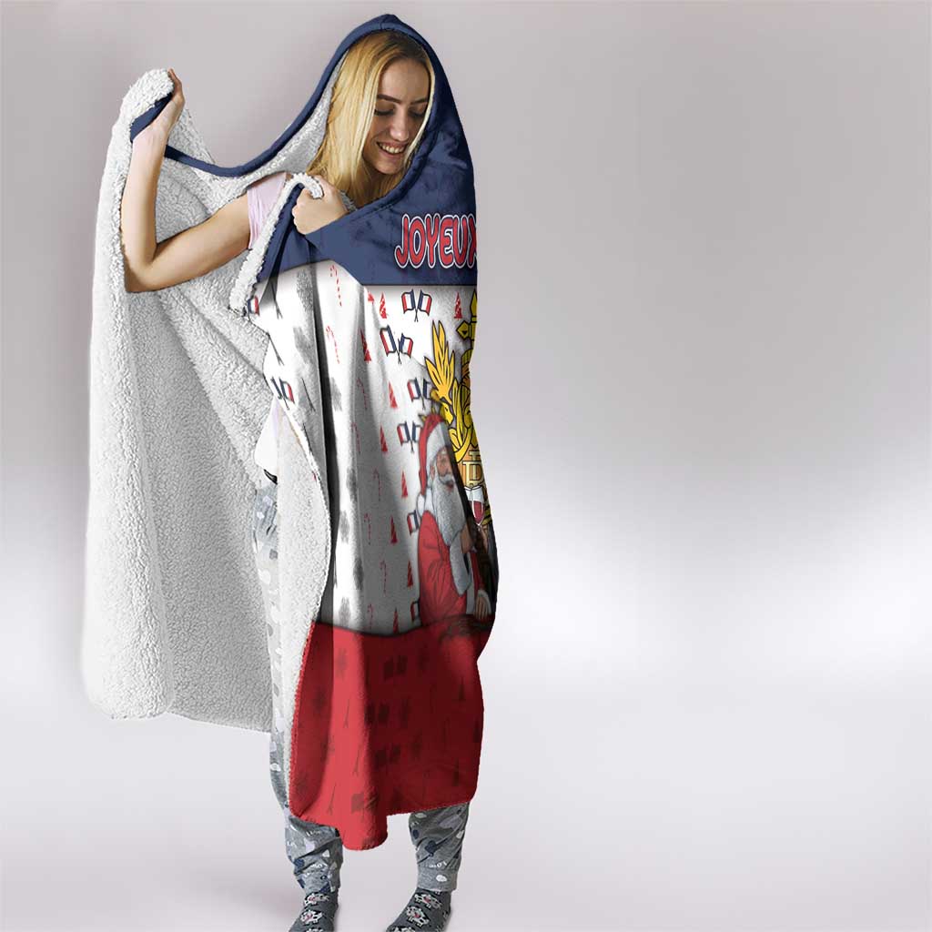 France Christmas Hooded Blanket Pere Noel And Pere Fouettard - Wonder Print Shop