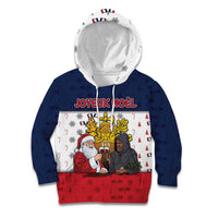 France Christmas Kid Hoodie Pere Noel And Pere Fouettard - Wonder Print Shop