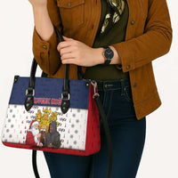 France Christmas Leather Bag Pere Noel And Pere Fouettard - Wonder Print Shop