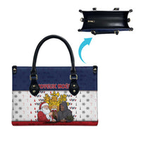 France Christmas Leather Bag Pere Noel And Pere Fouettard - Wonder Print Shop