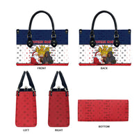 France Christmas Leather Bag Pere Noel And Pere Fouettard - Wonder Print Shop