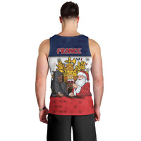 France Christmas Men Tank Top Pere Noel And Pere Fouettard - Wonder Print Shop