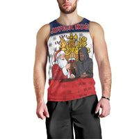 France Christmas Men Tank Top Pere Noel And Pere Fouettard - Wonder Print Shop