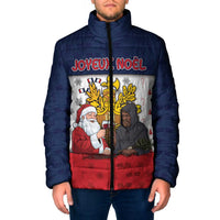 France Christmas Padded Jacket Pere Noel And Pere Fouettard - Wonder Print Shop