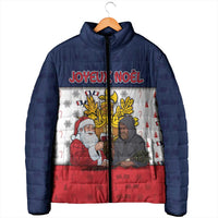 France Christmas Padded Jacket Pere Noel And Pere Fouettard - Wonder Print Shop