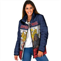 France Christmas Padded Jacket Pere Noel And Pere Fouettard - Wonder Print Shop