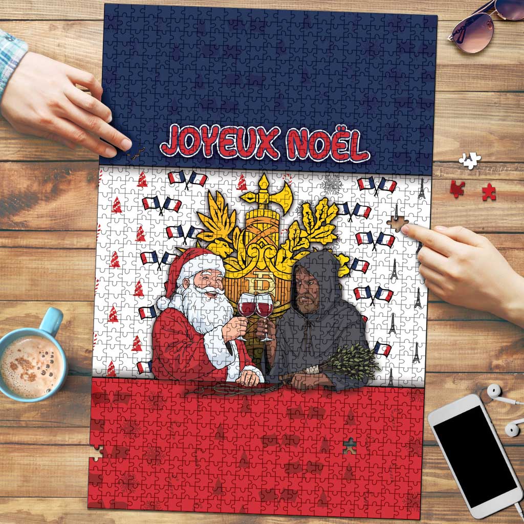 France Christmas Puzzle Pere Noel And Pere Fouettard - Wonder Print Shop