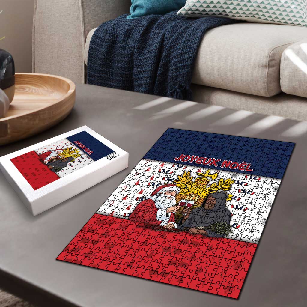 France Christmas Puzzle Pere Noel And Pere Fouettard - Wonder Print Shop