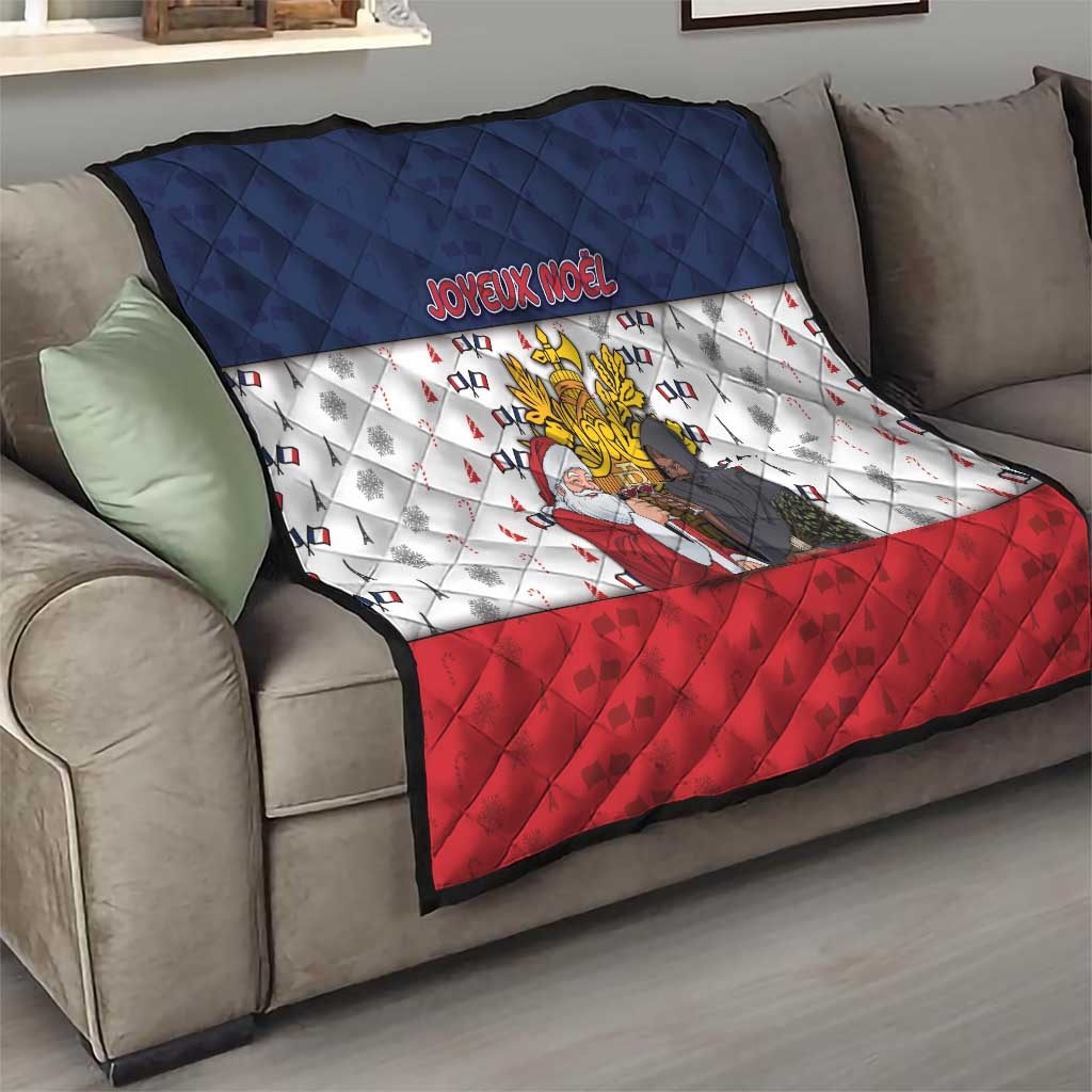 France Christmas Quilt Pere Noel And Pere Fouettard - Wonder Print Shop