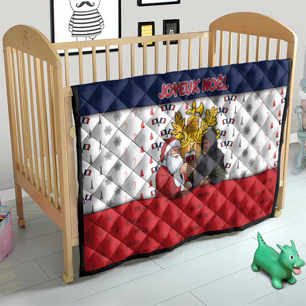 France Christmas Quilt Pere Noel And Pere Fouettard - Wonder Print Shop