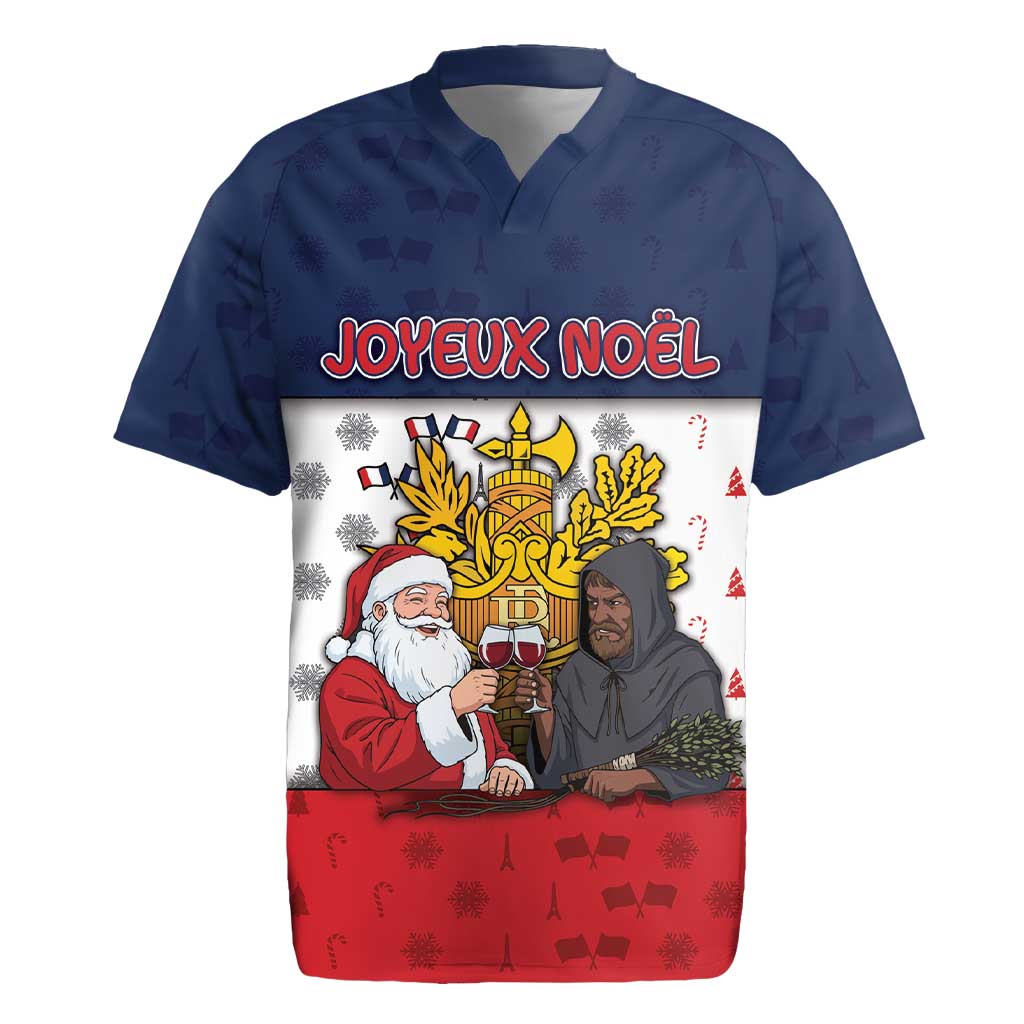France Christmas Rugby Jersey Pere Noel And Pere Fouettard - Wonder Print Shop