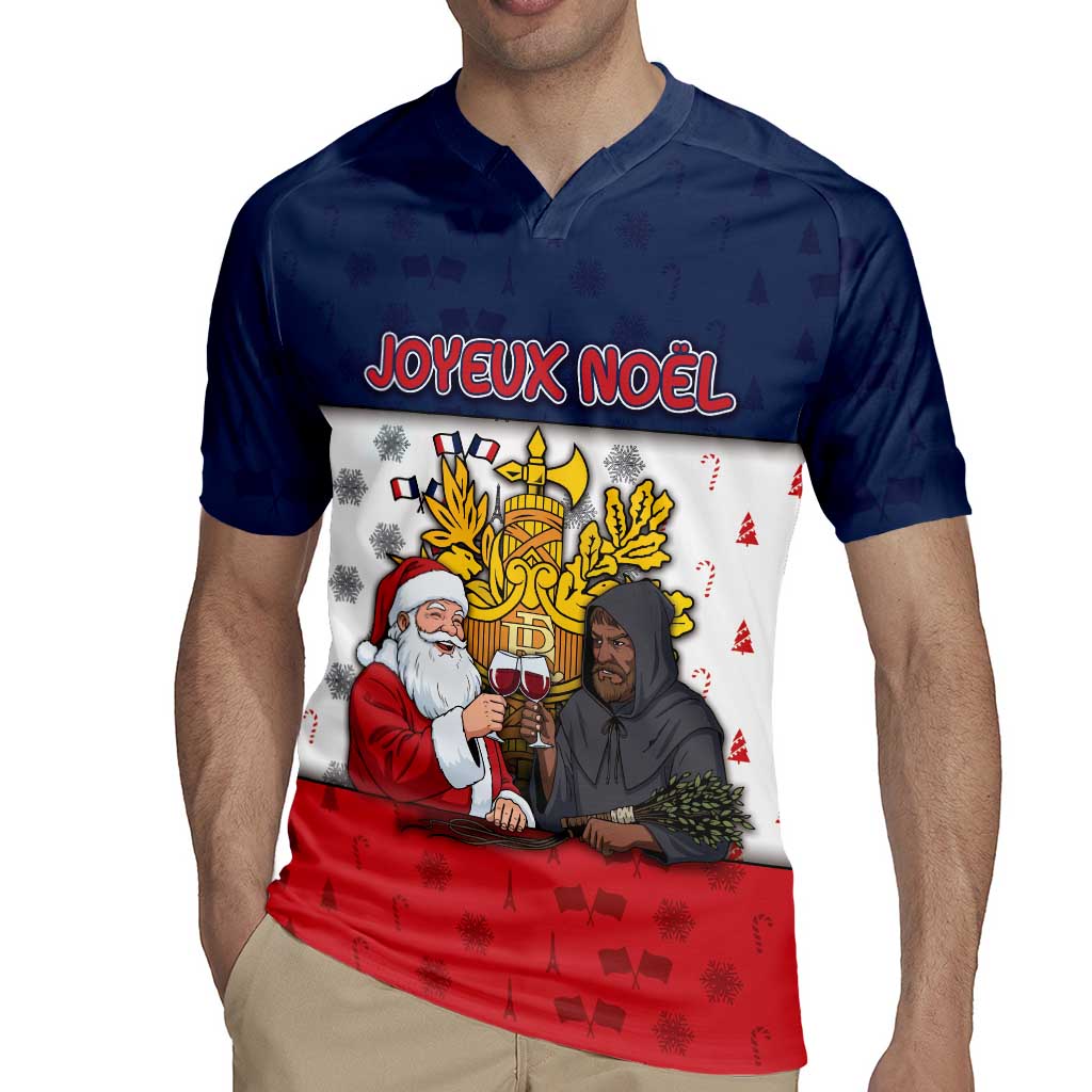 France Christmas Rugby Jersey Pere Noel And Pere Fouettard - Wonder Print Shop