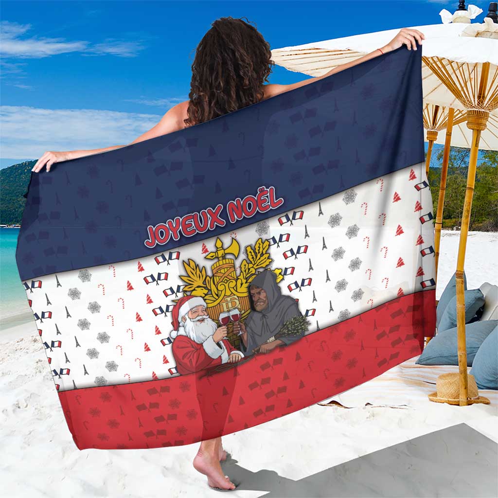 France Christmas Sarong Pere Noel And Pere Fouettard - Wonder Print Shop
