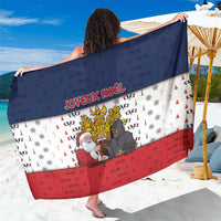 France Christmas Sarong Pere Noel And Pere Fouettard - Wonder Print Shop