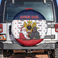 France Christmas Spare Tire Cover Pere Noel And Pere Fouettard - Wonder Print Shop