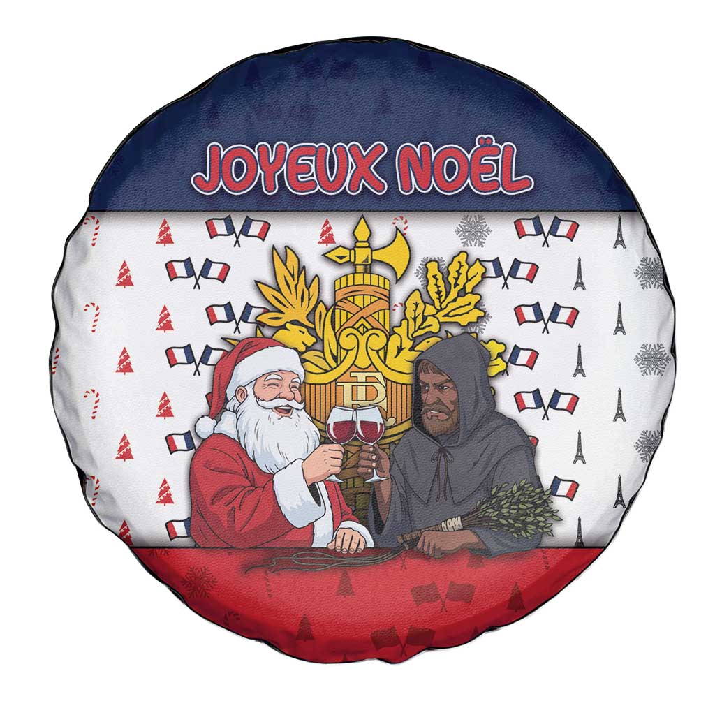 France Christmas Spare Tire Cover Pere Noel And Pere Fouettard - Wonder Print Shop