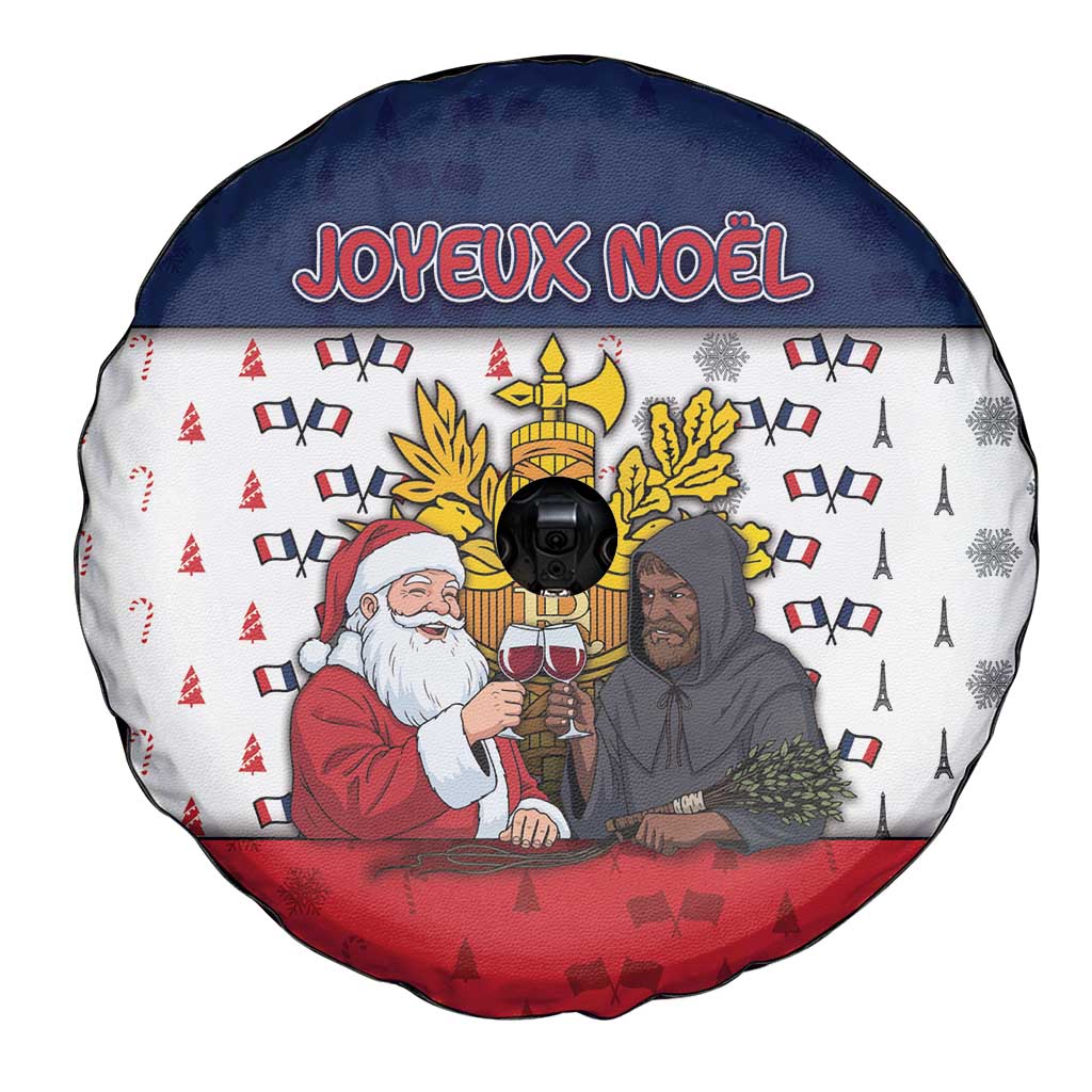 France Christmas Spare Tire Cover Pere Noel And Pere Fouettard - Wonder Print Shop
