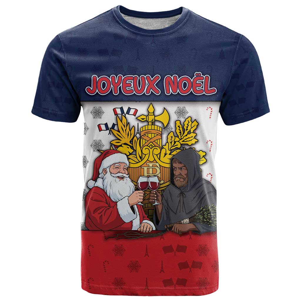 France Christmas T Shirt Pere Noel And Pere Fouettard - Wonder Print Shop