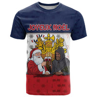 France Christmas T Shirt Pere Noel And Pere Fouettard - Wonder Print Shop
