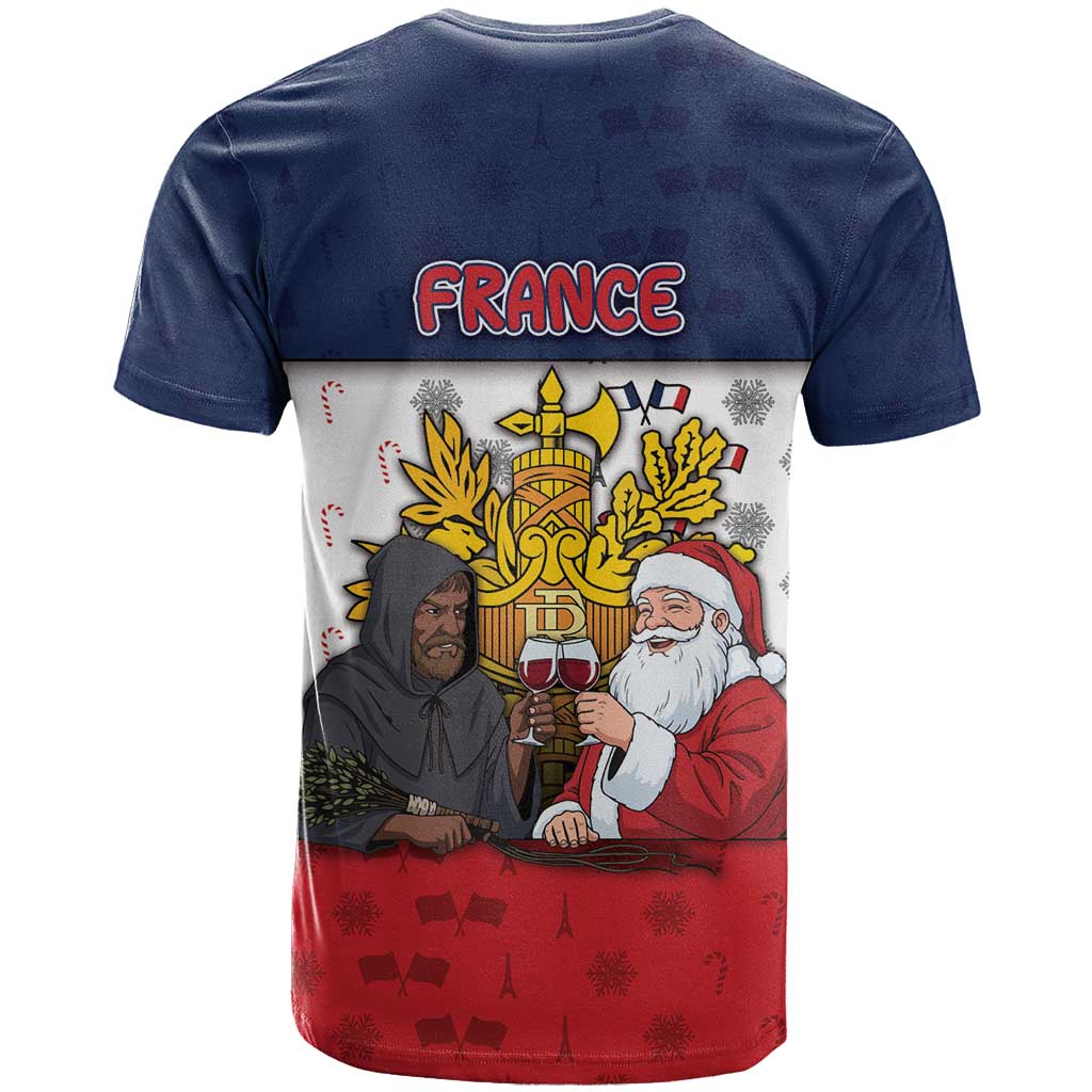 France Christmas T Shirt Pere Noel And Pere Fouettard - Wonder Print Shop