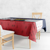 France Christmas Tablecloth Pere Noel And Pere Fouettard - Wonder Print Shop