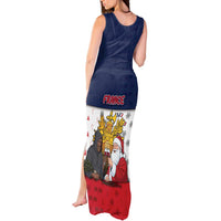 France Christmas Tank Maxi Dress Pere Noel And Pere Fouettard - Wonder Print Shop