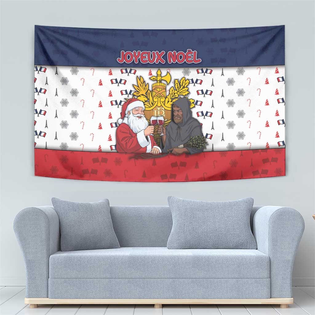 France Christmas Tapestry Pere Noel And Pere Fouettard - Wonder Print Shop