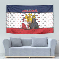 France Christmas Tapestry Pere Noel And Pere Fouettard - Wonder Print Shop