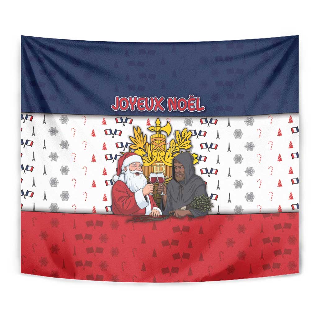 France Christmas Tapestry Pere Noel And Pere Fouettard - Wonder Print Shop