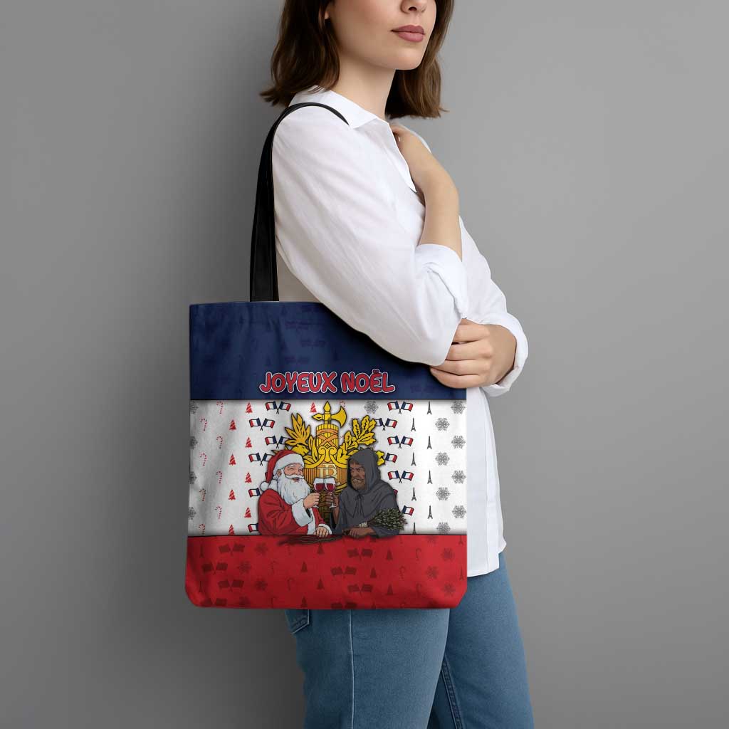 France Christmas Tote Bag Pere Noel And Pere Fouettard - Wonder Print Shop