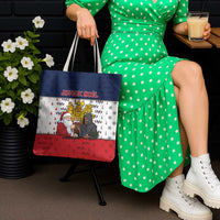 France Christmas Tote Bag Pere Noel And Pere Fouettard - Wonder Print Shop