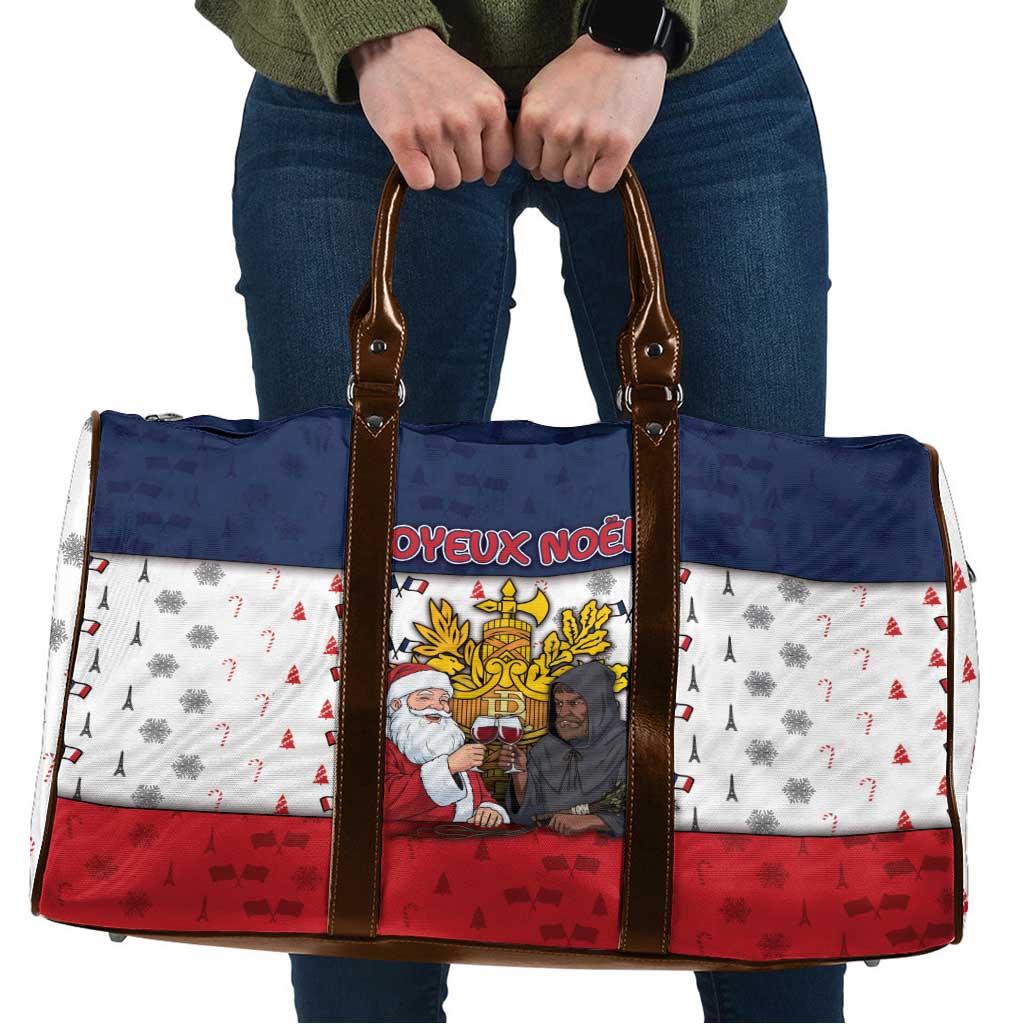 France Christmas Travel Bag Pere Noel And Pere Fouettard - Wonder Print Shop