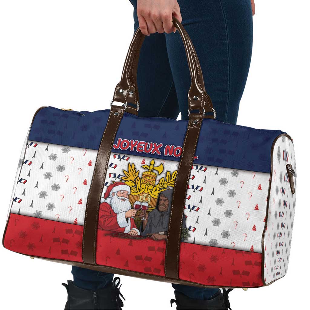 France Christmas Travel Bag Pere Noel And Pere Fouettard - Wonder Print Shop