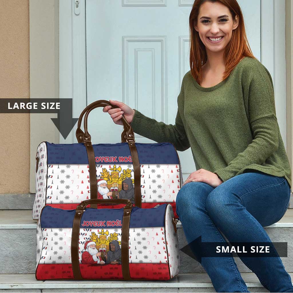 France Christmas Travel Bag Pere Noel And Pere Fouettard - Wonder Print Shop