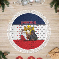 France Christmas Tree Skirt Pere Noel And Pere Fouettard - Wonder Print Shop