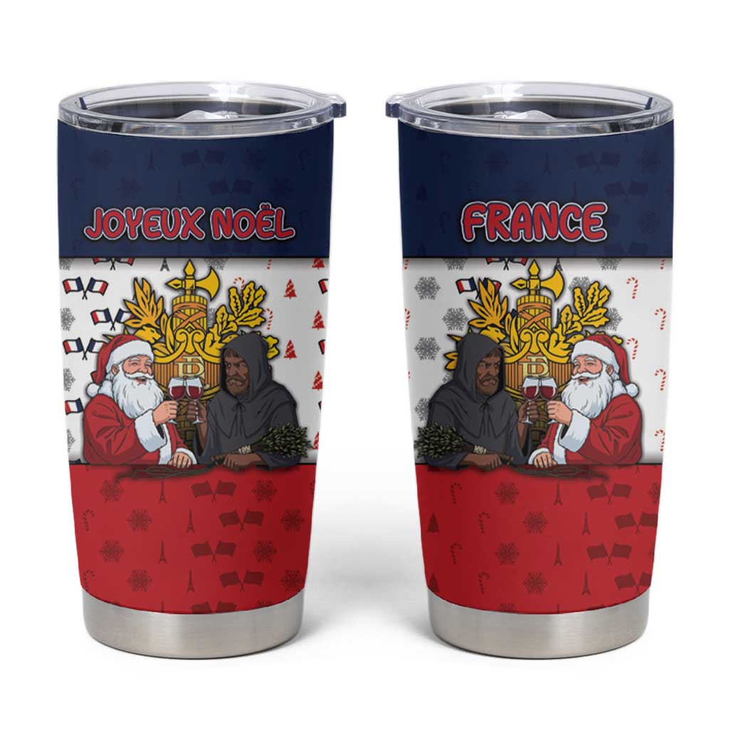 France Christmas Tumbler Cup Pere Noel And Pere Fouettard - Wonder Print Shop