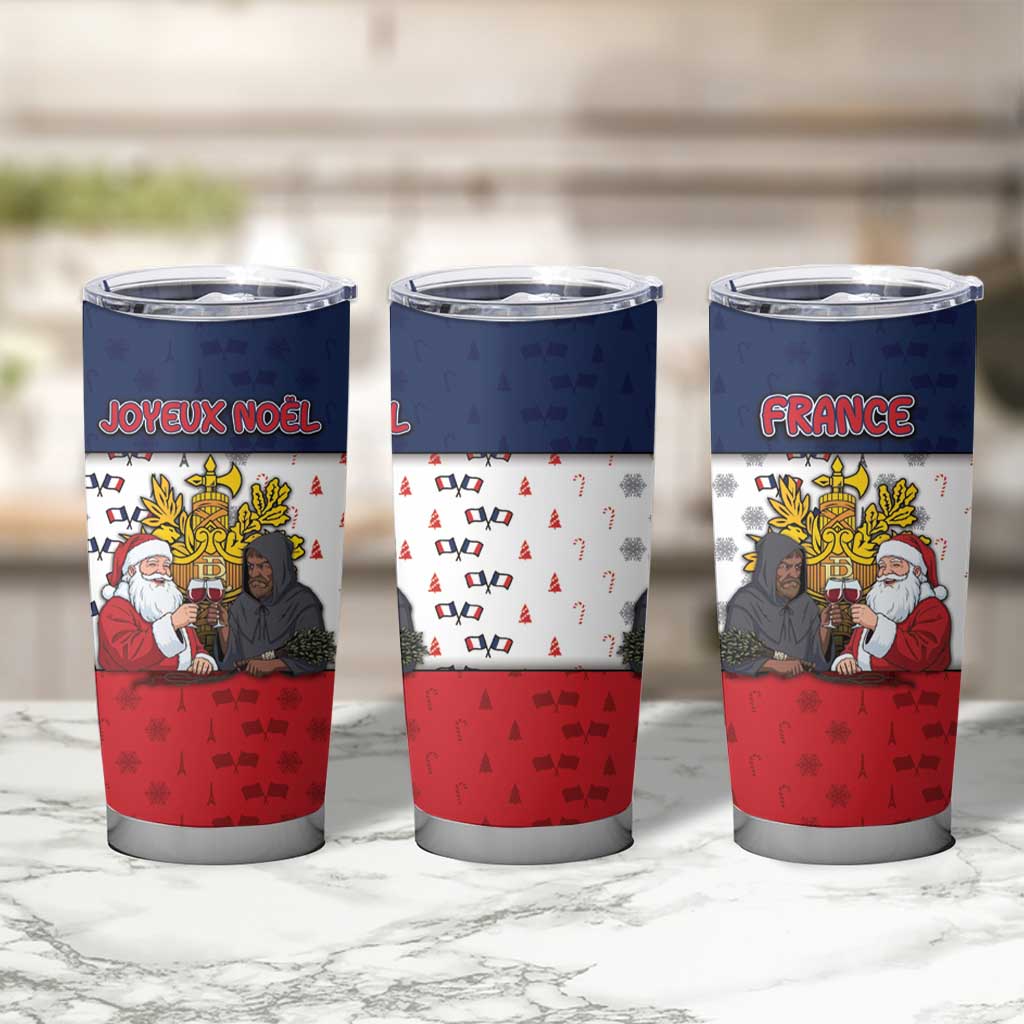 France Christmas Tumbler Cup Pere Noel And Pere Fouettard - Wonder Print Shop