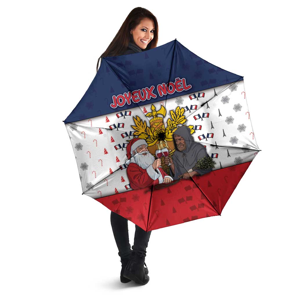 France Christmas Umbrella Pere Noel And Pere Fouettard - Wonder Print Shop