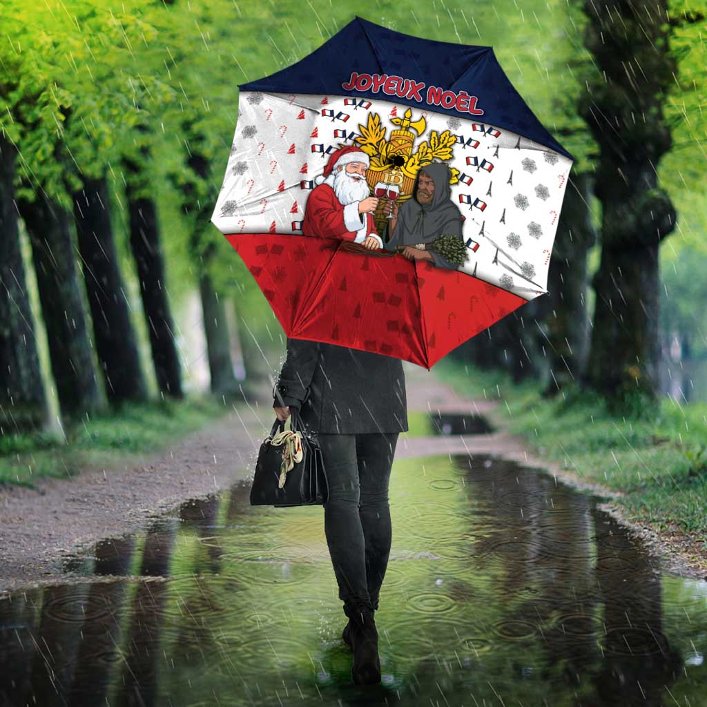 France Christmas Umbrella Pere Noel And Pere Fouettard - Wonder Print Shop