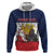 France Christmas Zip Hoodie Pere Noel And Pere Fouettard - Wonder Print Shop
