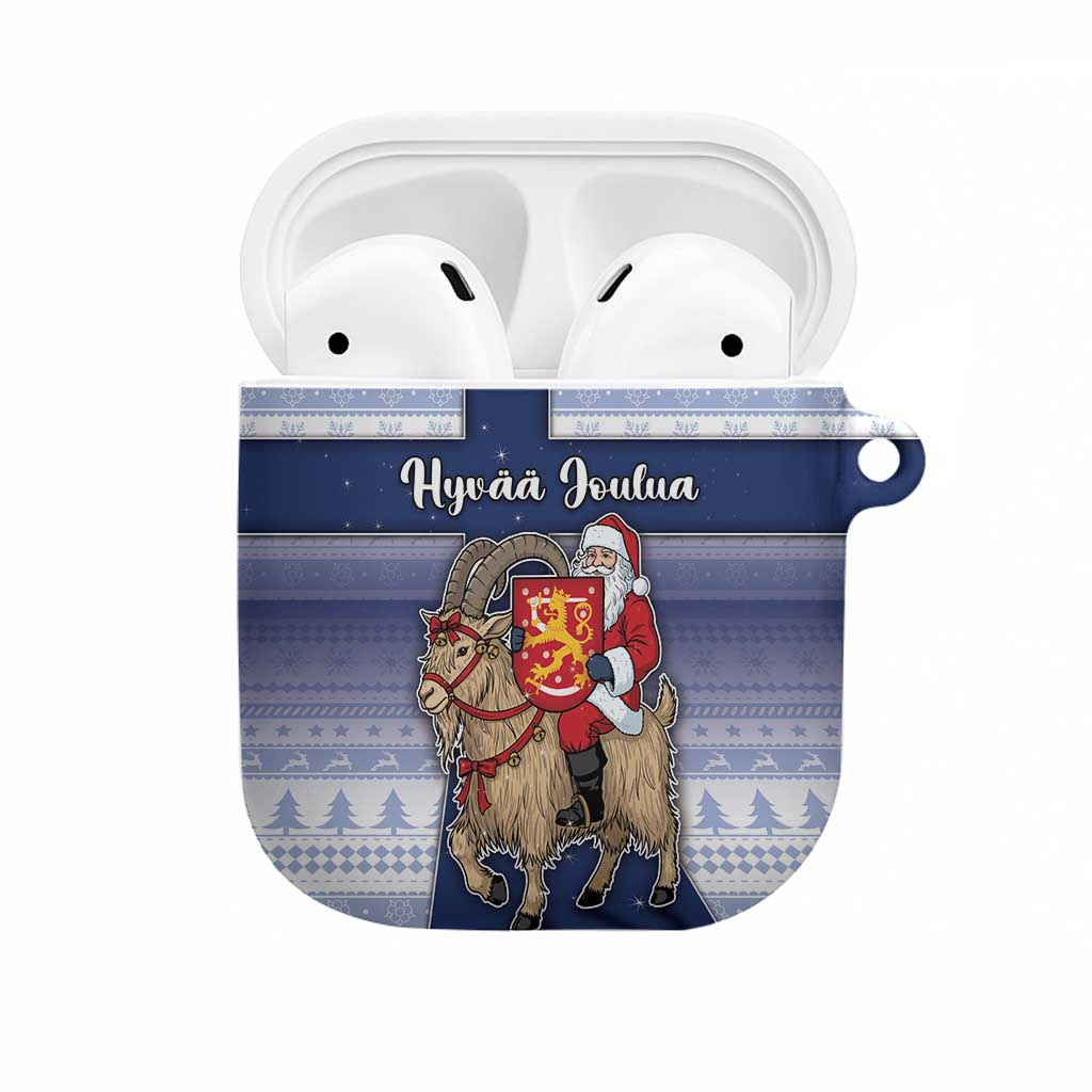 Finland Christmas AirPods Case Joulupukki With Coat Of Arms - Wonder Print Shop