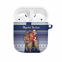 Finland Christmas AirPods Case Joulupukki With Coat Of Arms - Wonder Print Shop