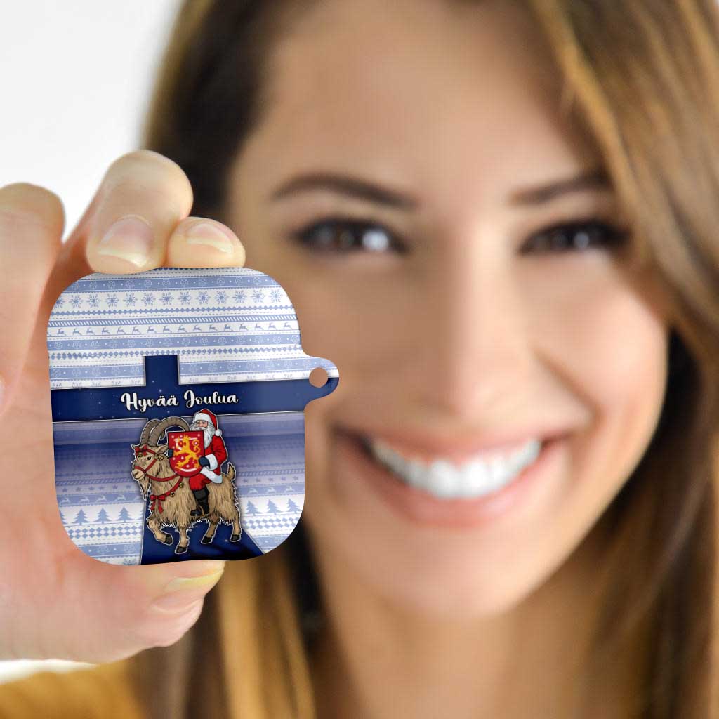 Finland Christmas AirPods Case Joulupukki With Coat Of Arms - Wonder Print Shop