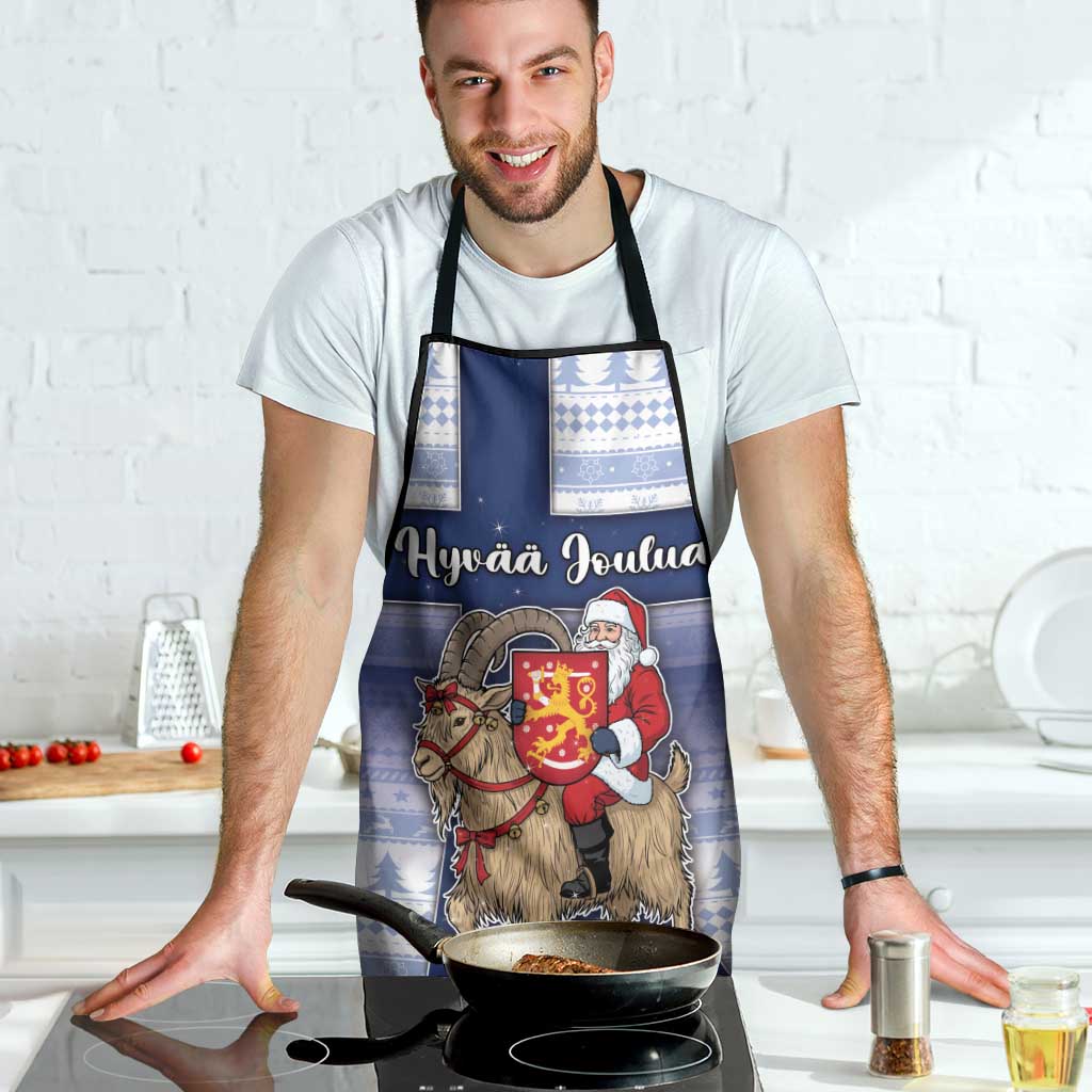 Finland Christmas Apron Joulupukki With Coat Of Arms - Wonder Print Shop